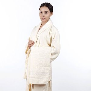 Bathrobe 60% Bamboo 40% Turkish Cotton Ecru